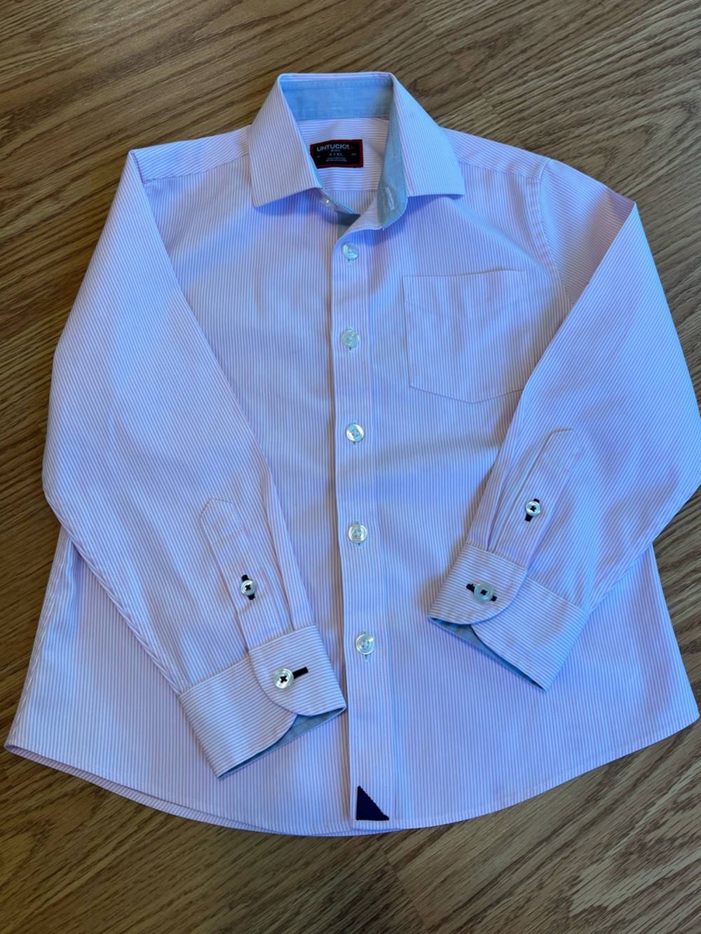 UNTUCKit Boys' Light Pink Striped Button-Down Shirt